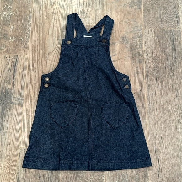 Max Studio Kid’s Girls Overall Denim Dress Size 7